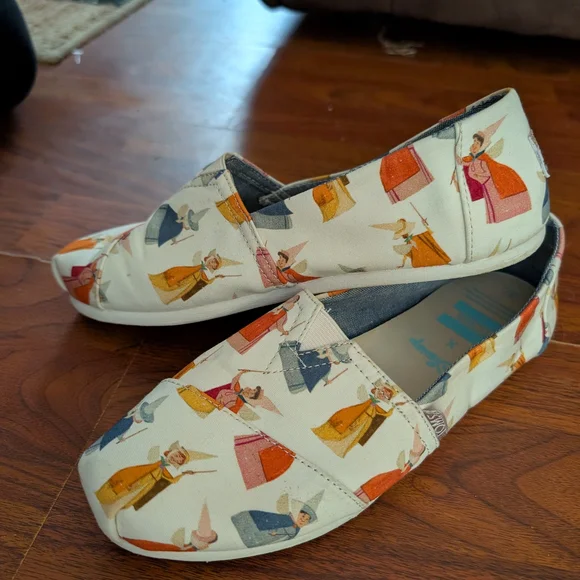 Disney x TOMS Multicolor Slip-On Shoes - Picture 2 of 3